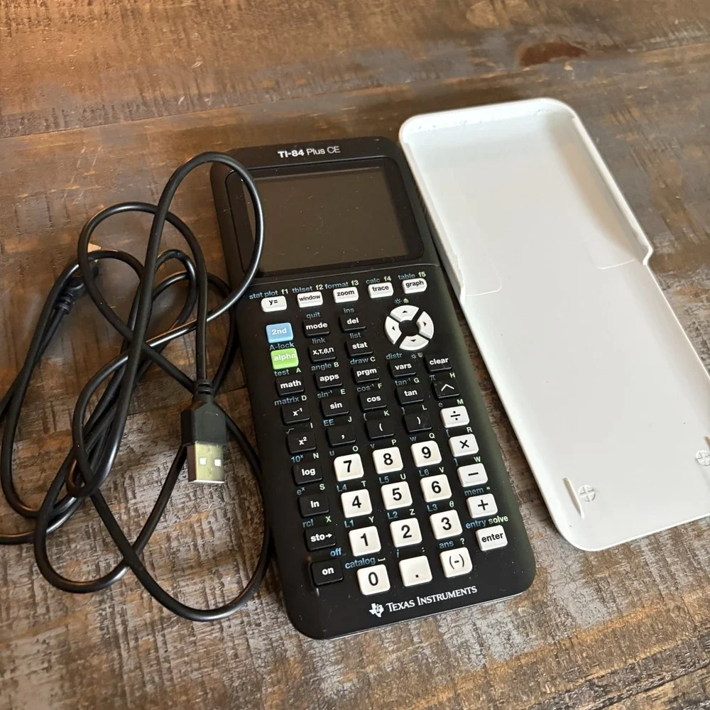 Texas Instruments TI-84 Plus CE Graphing Calculator with USB Cable